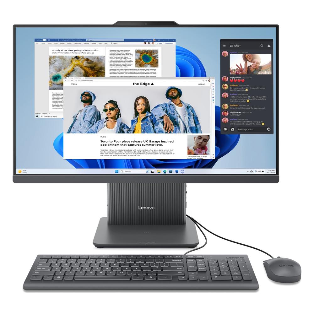 All in One Lenovo 24ARR9 23.8 pulgadas Ryzen 7 7735HS 16GB 512GB SSD Sin Sistema Operativo Gris