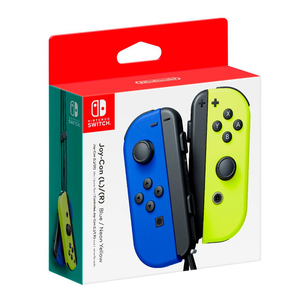Nintendo Switch Joy Con Neon Blue y Neon Yellow