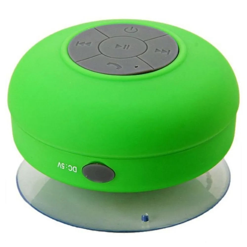 Mini Parlante De Ducha Bluetooth Recargable Portátil Agua Verde