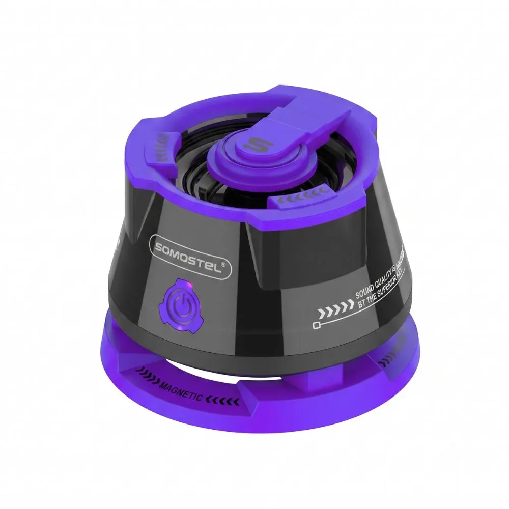 Mini Parlante Inalámbrico Magnético Bluetooth Somostel DY100 - Morado