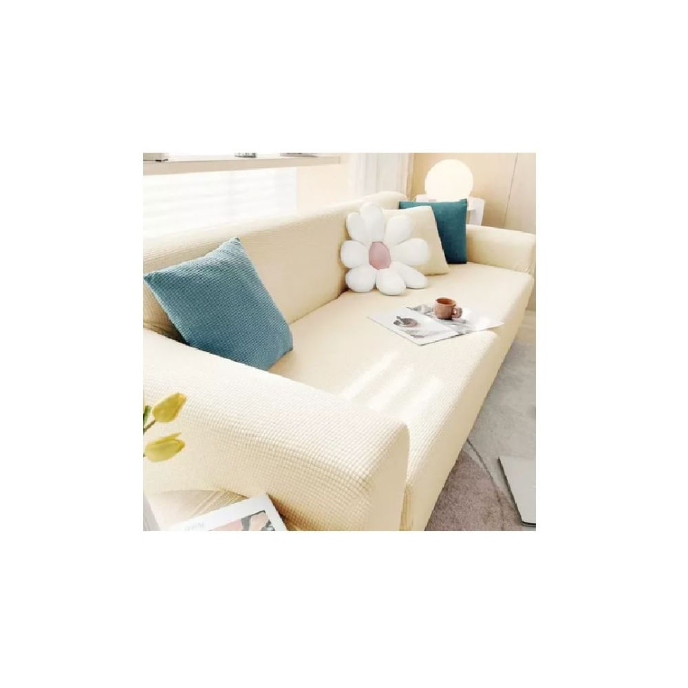 Set Fundas para muebles 3, 2, 1 - CREMA / MODELO GALLETA
