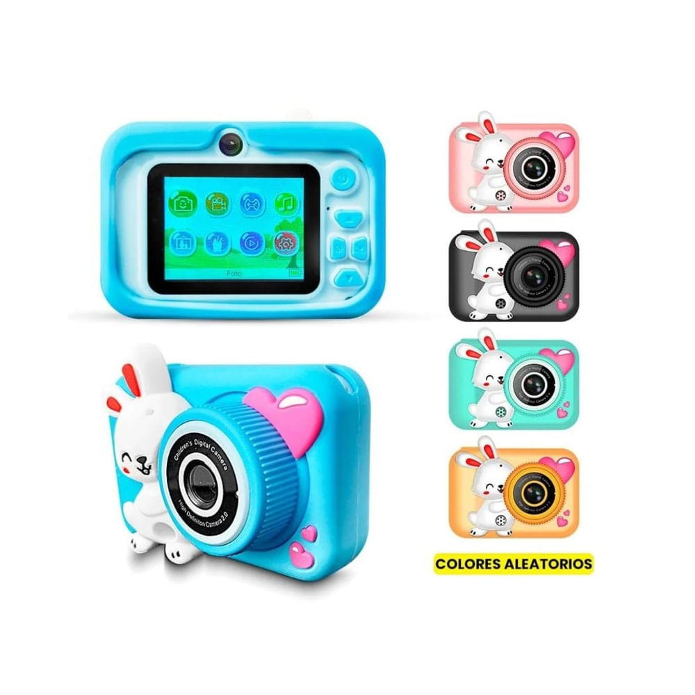 Mini Camara para niños 12 MP UHD - CAMARA PRINCIPAL Y SELFIE- MP3
