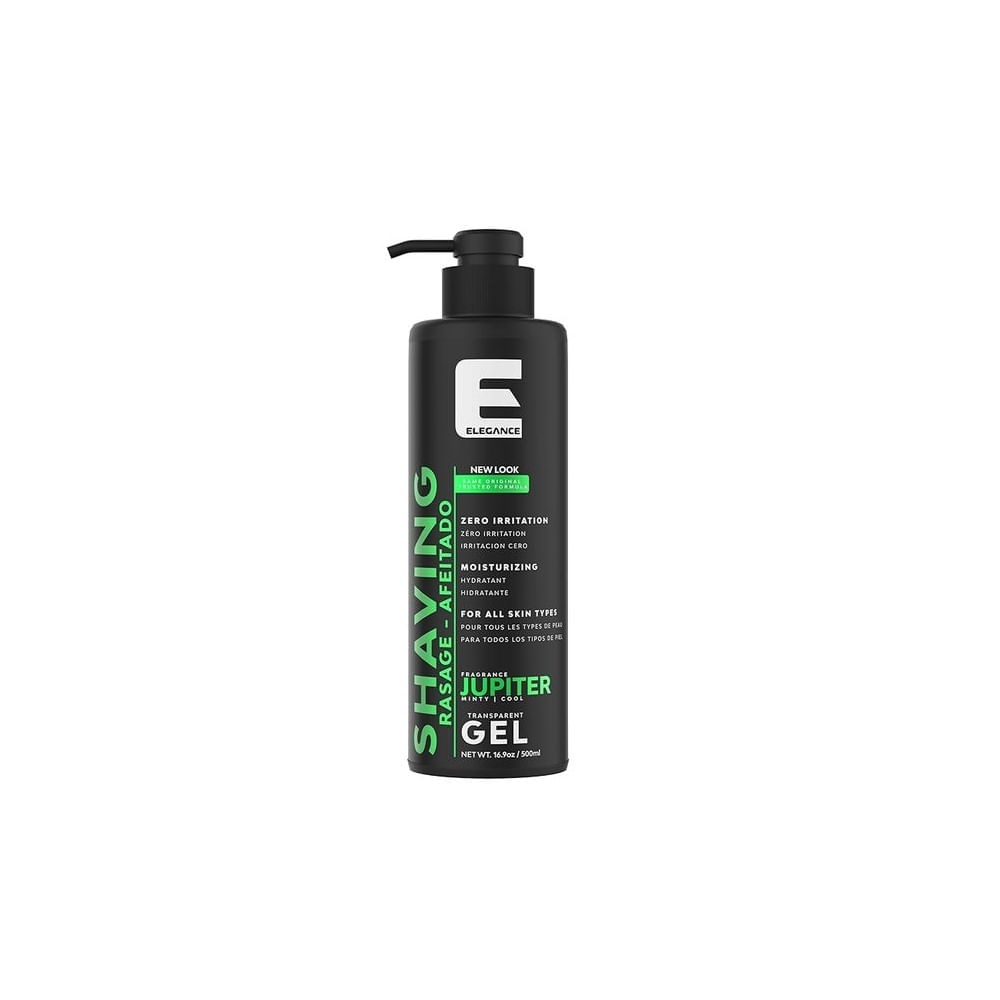 Gel de afeitar transparente para hombres - fragancia Júpiter menta fresca