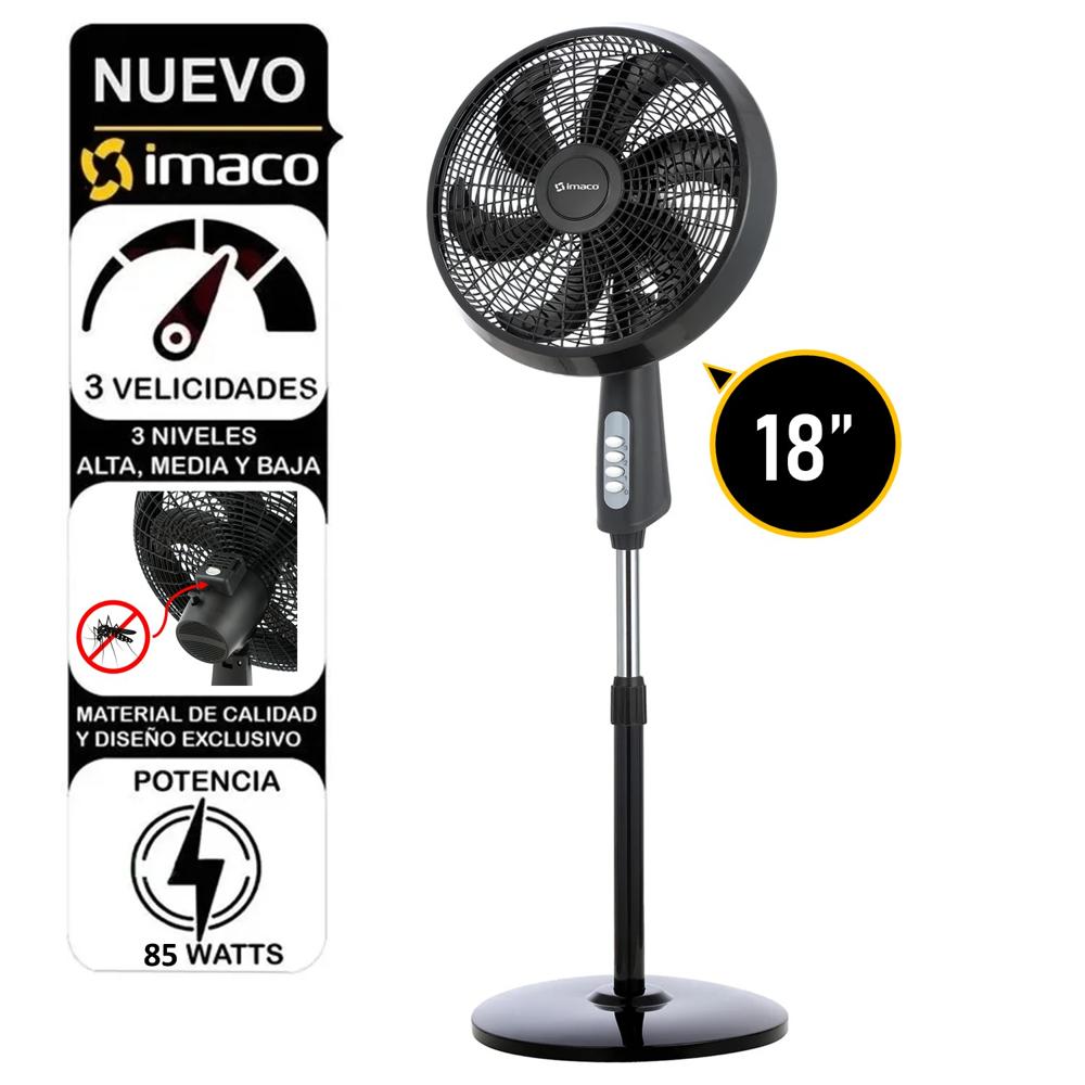 Ventilador Pedestal Imaco 18 Antimosquitos 85 Watt FSM7518MK