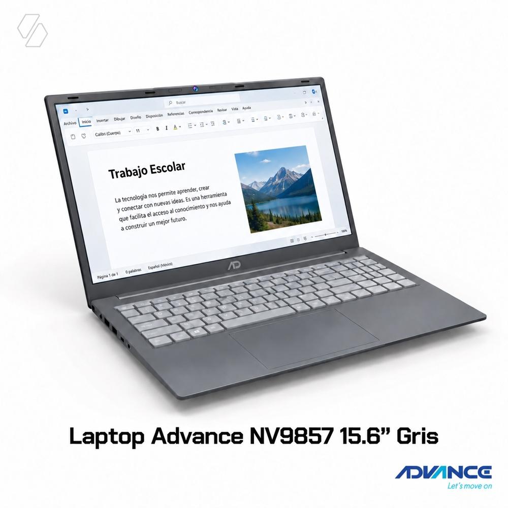 Laptop Advance NV9857 Celeron N4500 8GB SSD 256GB Gris