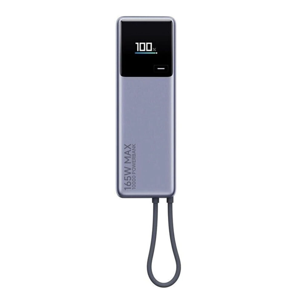 Powerbank Xiaomi 165W Power Bank 10000mAh Integrated Cable Gris Oscuro
