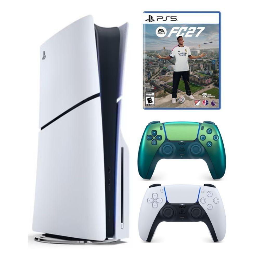 Consola PlayStation 5 Slim Lectora de Discos - Mando Chroma Teal - FC 27