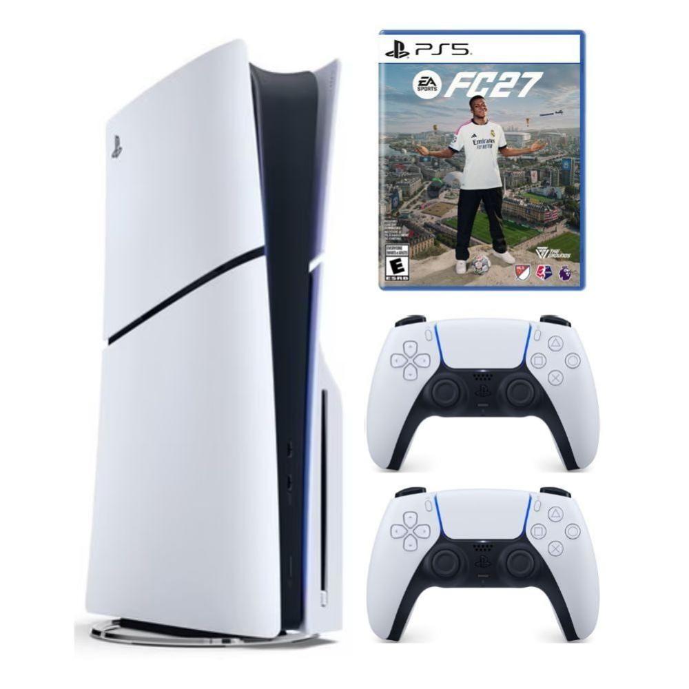 Consola PlayStation 5 Slim Lectora de Discos - Mando Blanco - FC 27