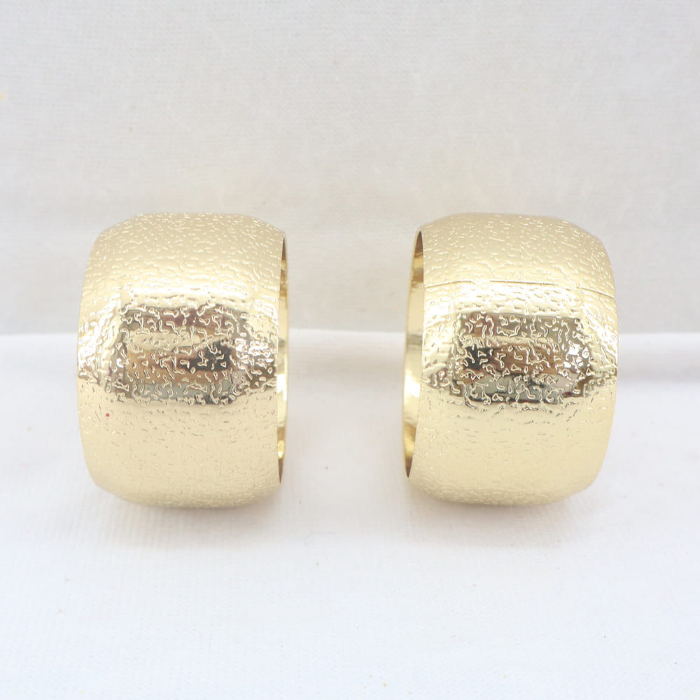 Set de 2 Anillos para Servilleta Textura - Encanto Dorado
