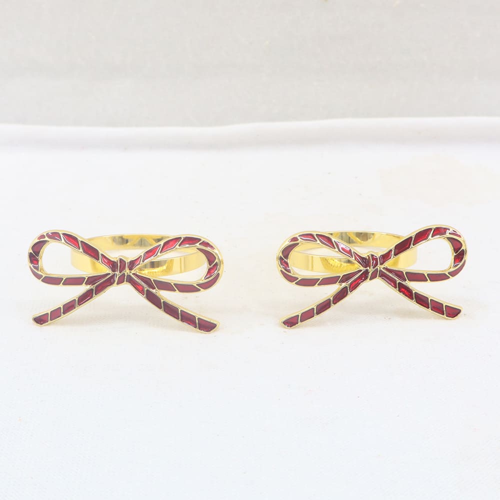 Set de 2 Anillos para Servilleta Lazo - Encanto Clásico