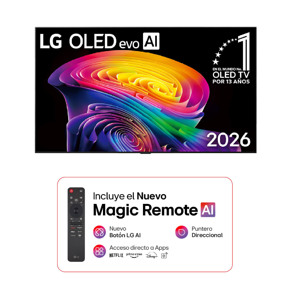 Televisor LG 65" OLED evo AI C6 4K Smart TV 2026