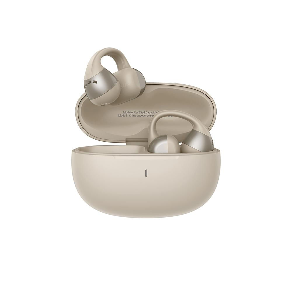 Audífonos Inalámbricos Movisun Ear Clip2 - 15 Horas - Modo juego - Beige
