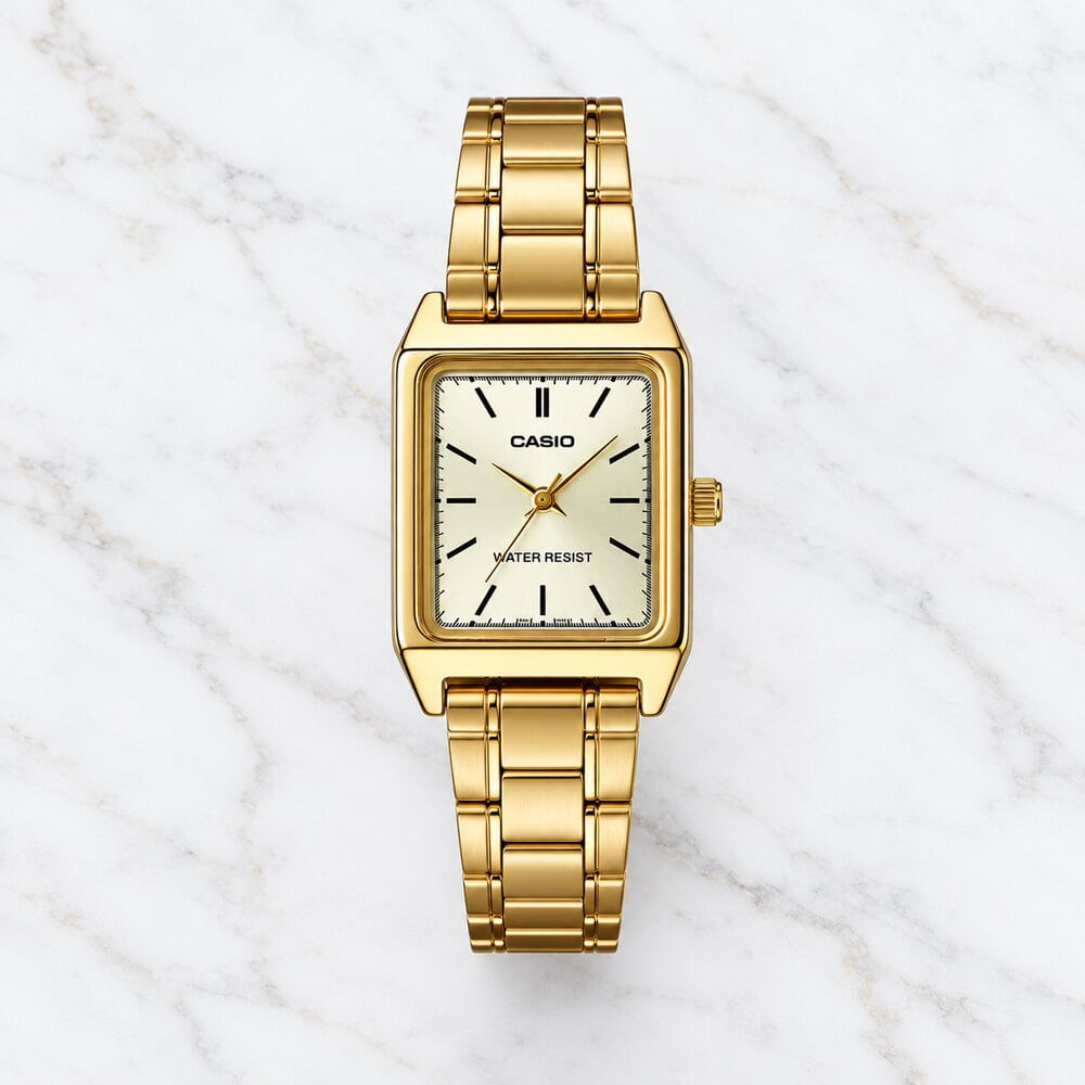 Reloj Casio LTP-V007G-9EUDF Mujer Dorado Rectangular 22 mm Analógico