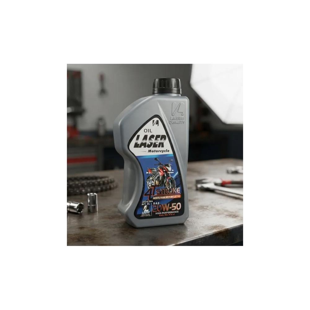 Aceite Para Moto 4t 20w-50 Laser Quality 1L Minera