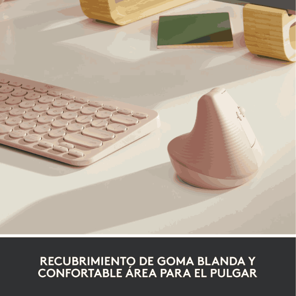 Mouse Logitech Lift Vertical Ergonomic Rosado Bluetooth - Oechsle