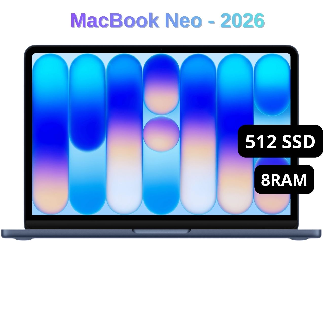 Macbook Neo 13'' Chip A18 Pro 8GB RAM 512GB SSD Teclado Inglés - Indigo