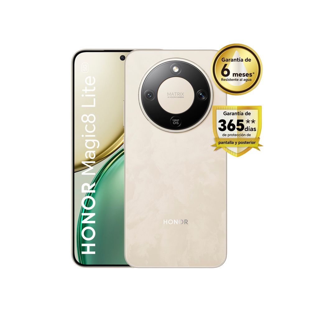 Celular Honor Magic 8 Lite 512GB 8GB dorado amanecer