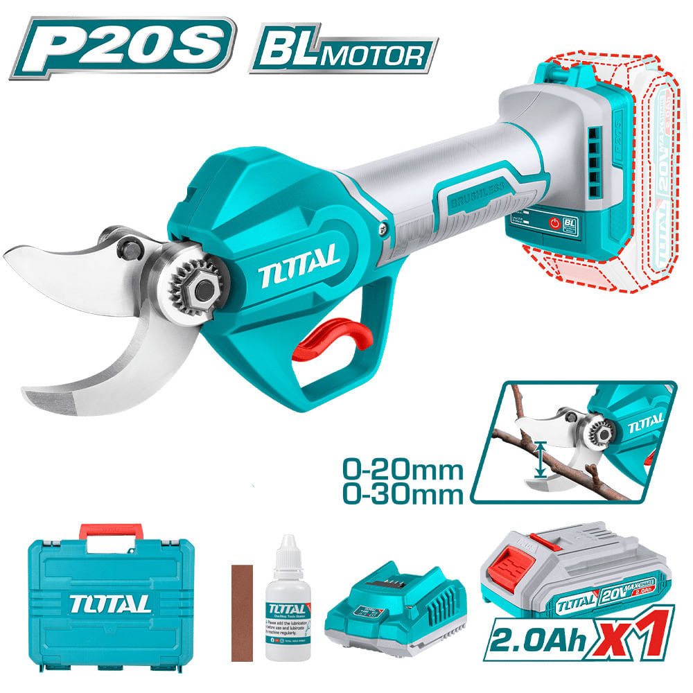 TIJERA LI-ION 20V P20S CORTE 20-30MM BRUSHLESS 1X2.0AH MALETIN