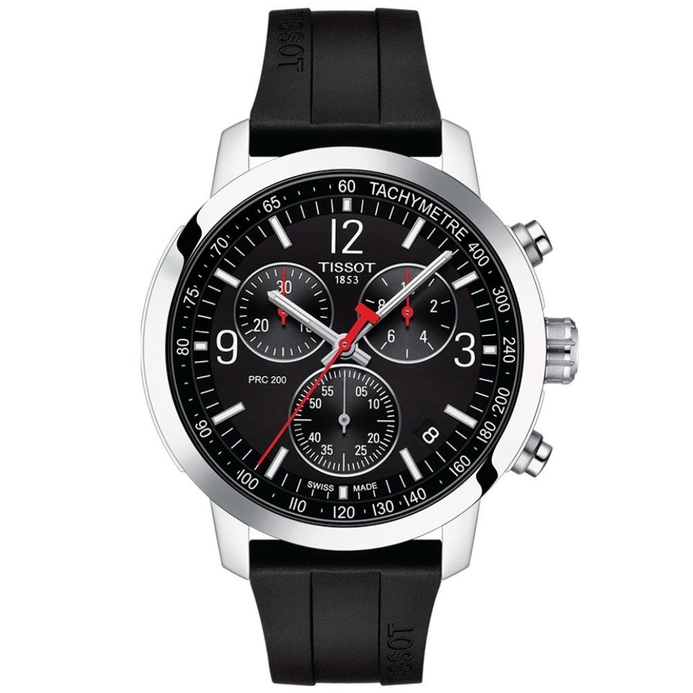 Reloj para Hombre PRC 200 Chronograph Negro y Plata T114.417.17.057.00