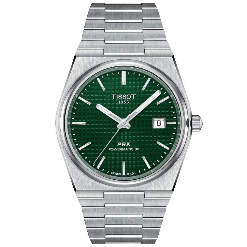 Reloj para Hombre PRX Powermatic 80 Plata y Verde T137.407.11.091.00