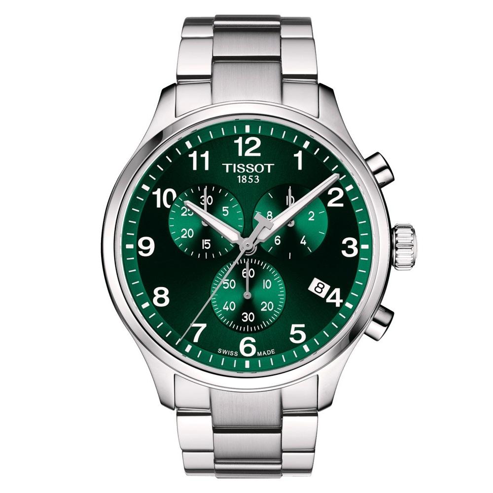 Reloj para Hombre Chrono XL Classic Plata y Verde T116.617.11.092.00