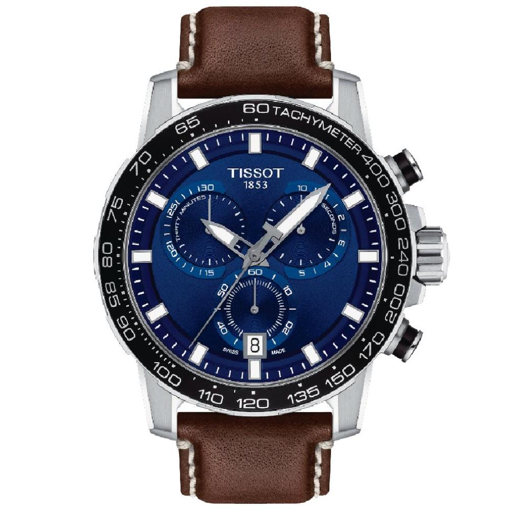 Reloj para Hombre Supersport Chrono Marrón y Azul T125.617.16.041.00