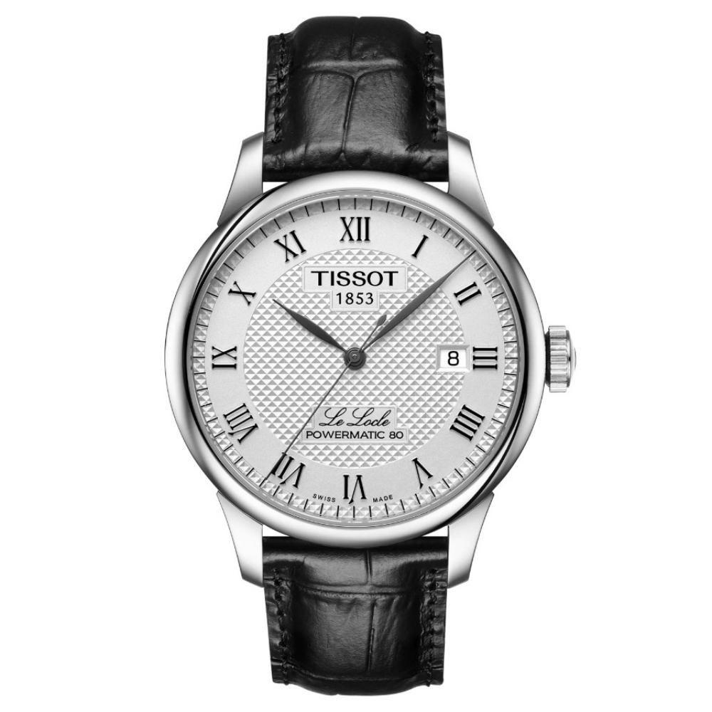 Reloj para Hombre Le Locle Powermatic 80 Negro y Plata T006.407.16.033.00