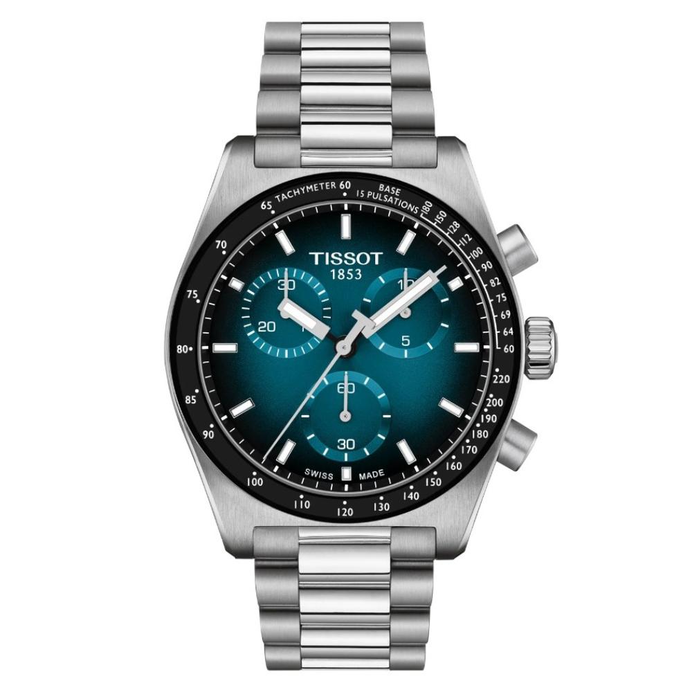 Reloj para Hombre PR516 Quartz 40mm Plata y Azul T149.417.11.041.01