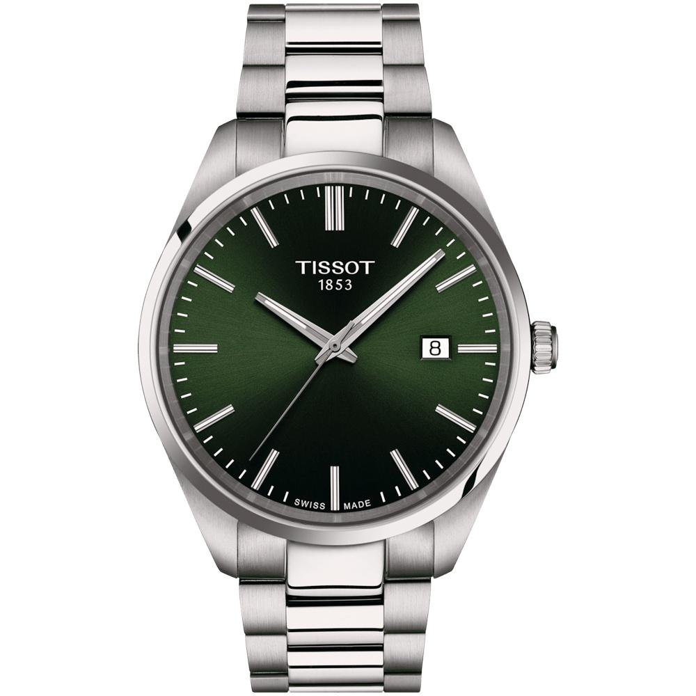 Reloj para Hombre PR 100 Quartz 40mm Plata y Verde Oscuro T150.410.11.091.00