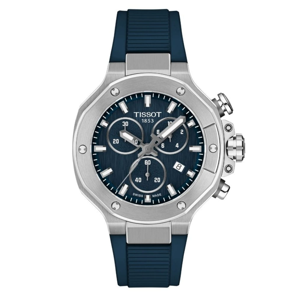Reloj para Hombre T-Race Quartz Chronograph 38mm Azul T141.817.17.041.00