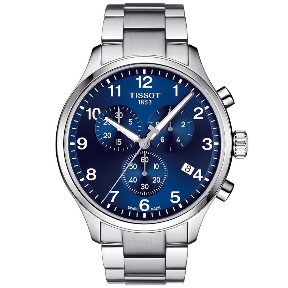 Reloj para Hombre Chrono XL Classic Plata y Azul T116.617.11.047.01