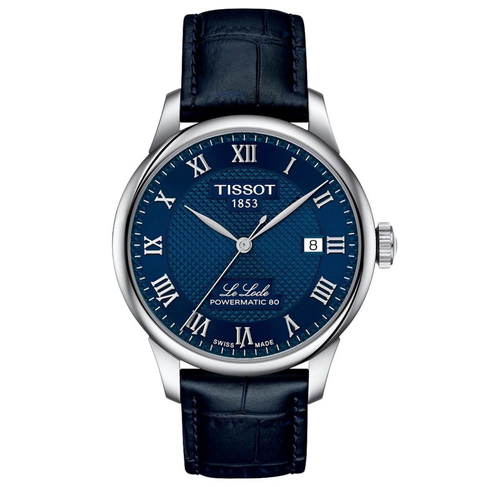 Reloj para Hombre Le Locle Powermatic 80 Azul T006.407.16.043.00