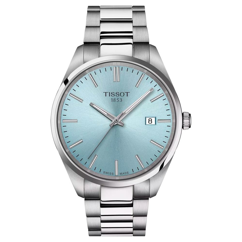 Reloj para Hombre PR 100 Quartz 40mm Plata y Azul Hielo T150.410.11.351.00