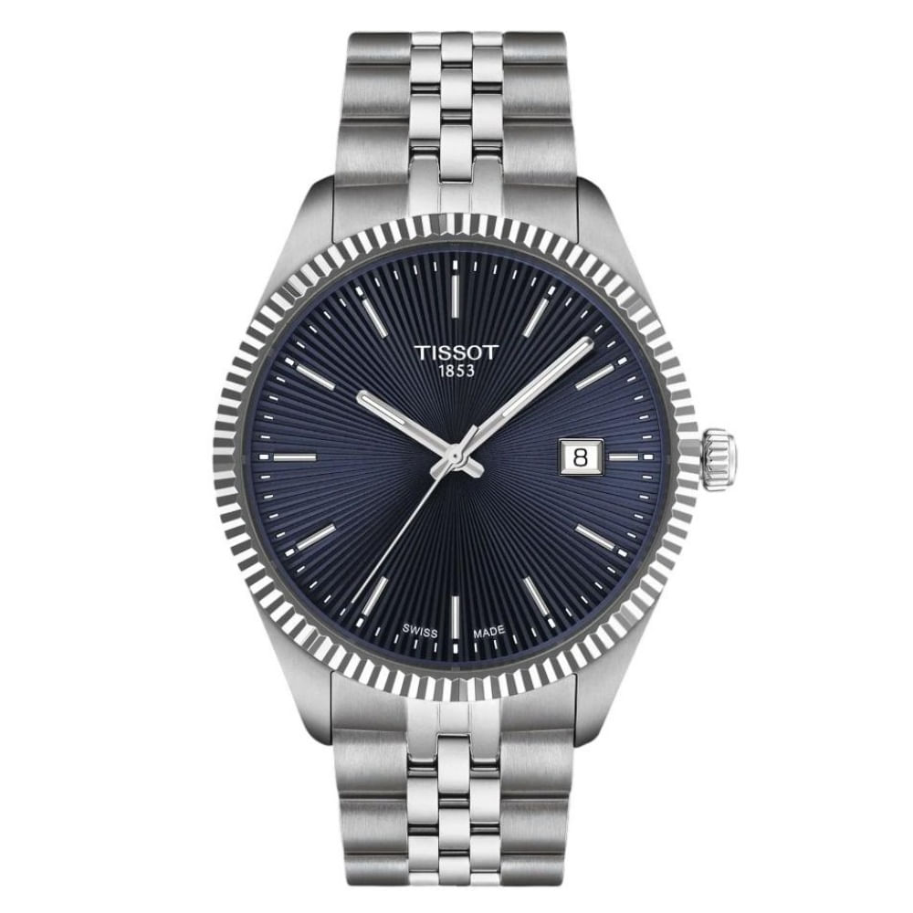 Reloj para Hombre Ballade 40mm Plata y Azul T156.410.11.041.00
