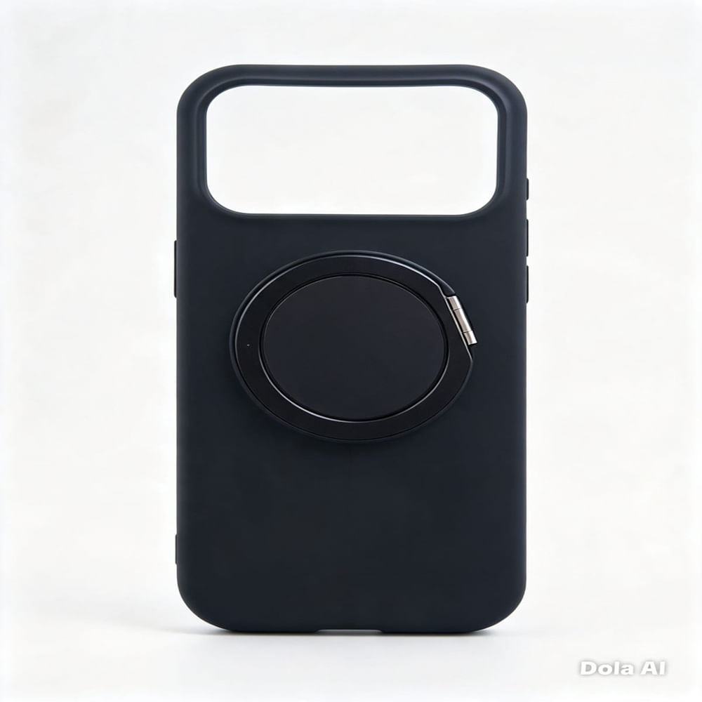 Funda de Silicona para iPhone 17 pro max con Soporte Giratorio 360