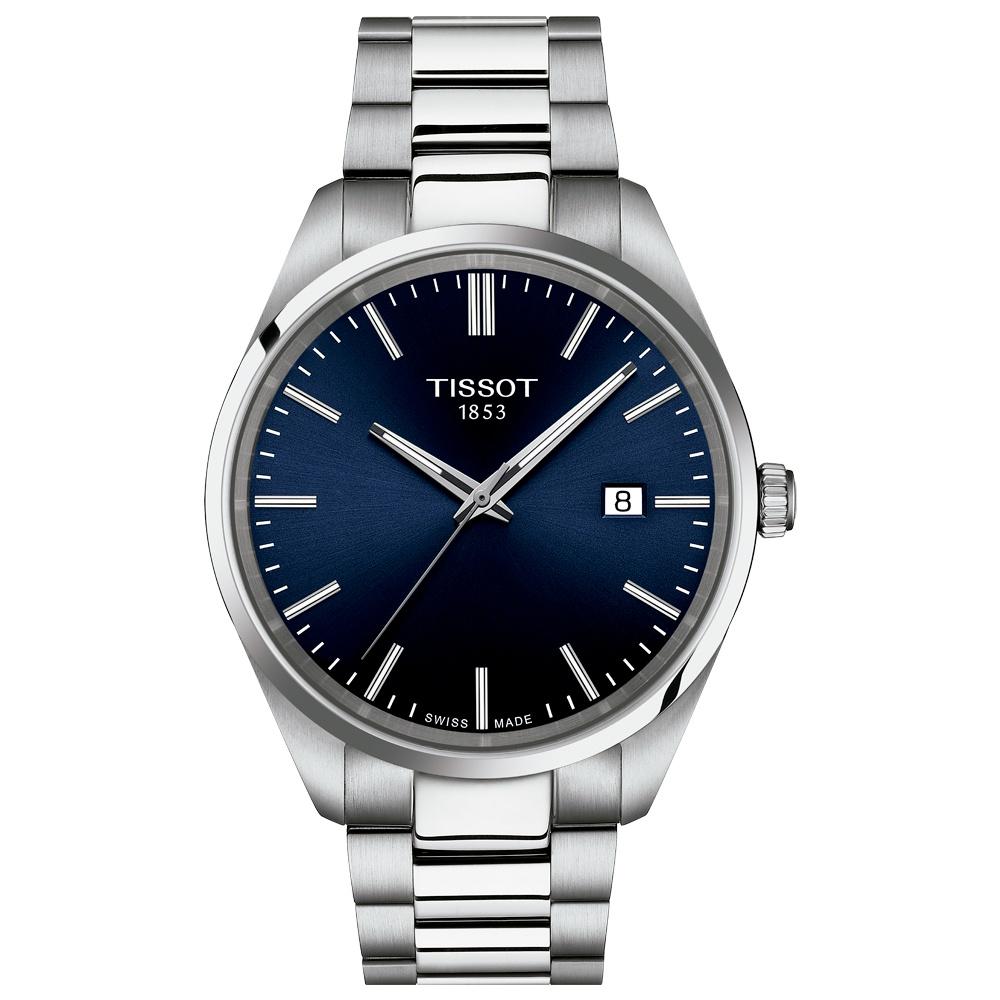 Reloj para Hombre PR 100 Quartz 40mm Plata y Azul T150.410.11.041.00