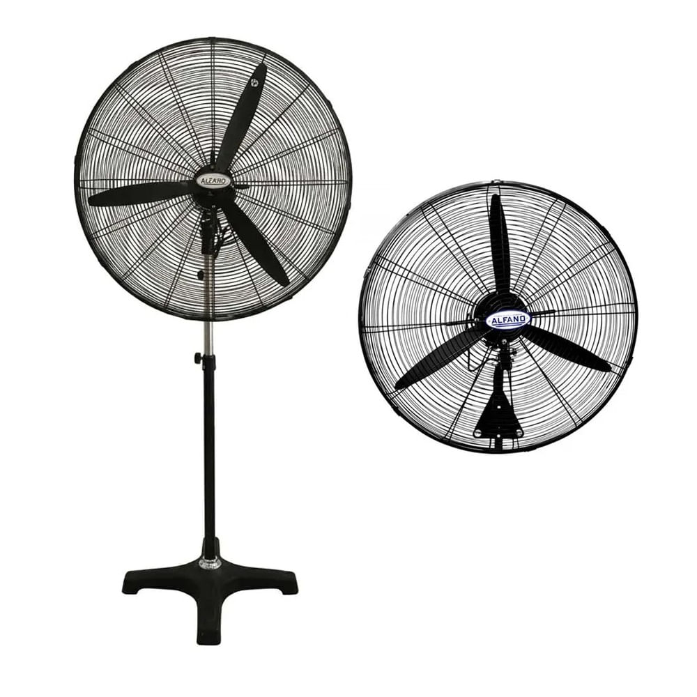 Ventilador Alfano AL-IDEU30 Industrial de Pie o Pared 210 Watts