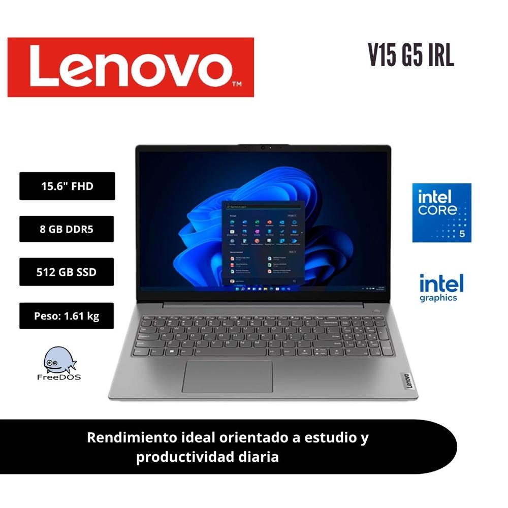 Lenovo V15 G5 IRL 15.6 FHD Core 5 210H 8GB DDR5 512GB SSD