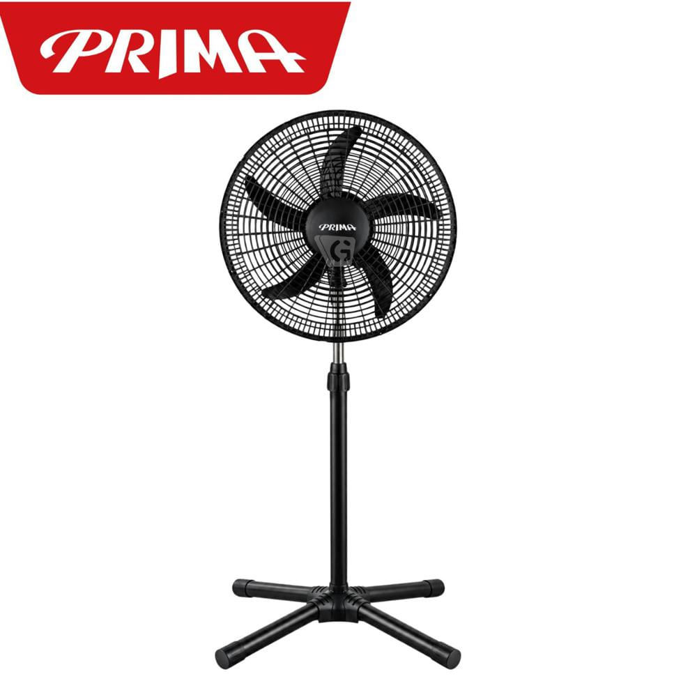 Ventilador de Pedestal Prima YL-1805-P 18 Pulgadas 70W Negro con 3 Velocidades