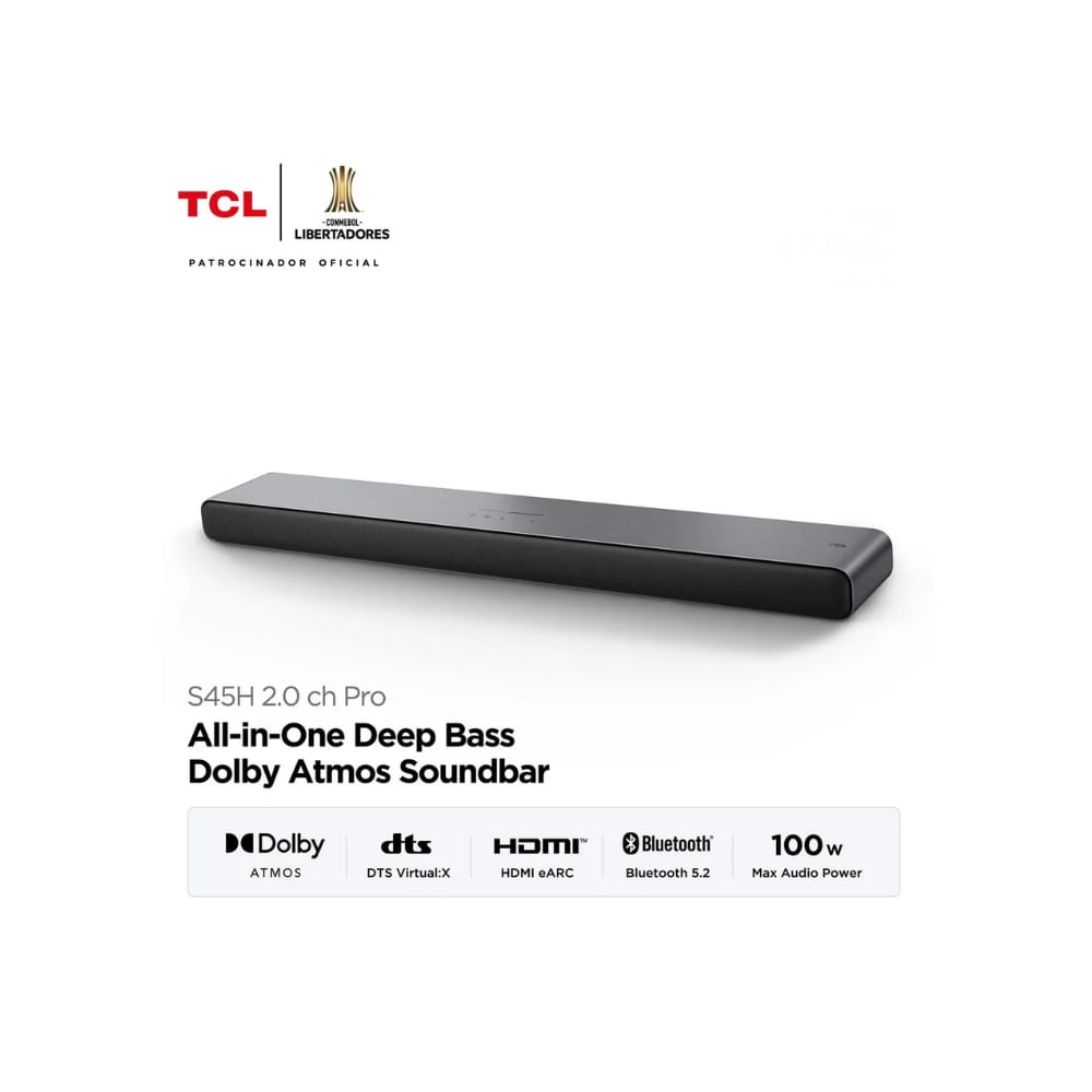TCL Soundbar Bluetooth S45h 100w S45h