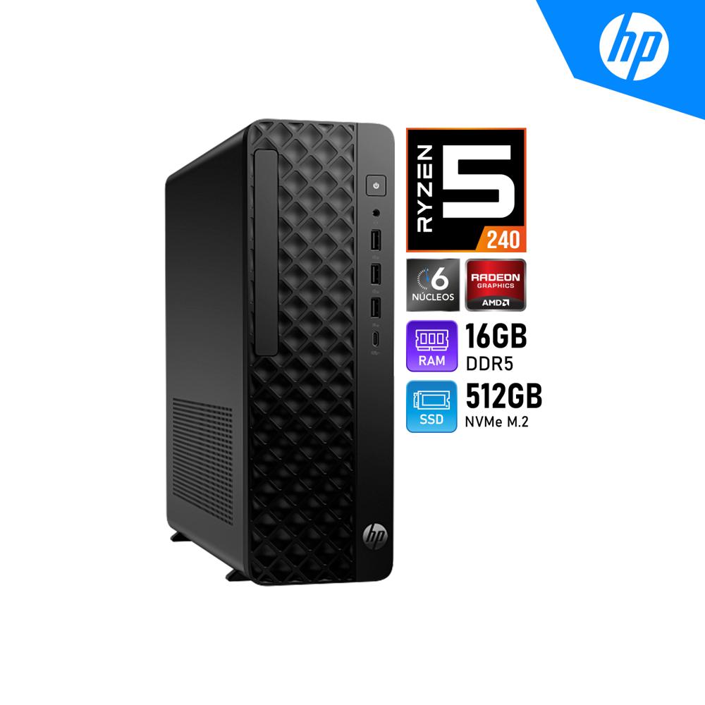 PC HP ProDesk 2 SFF G2a Ryzen 5 240 16GB RAM 512GB SSD FreeDOS Empresarial