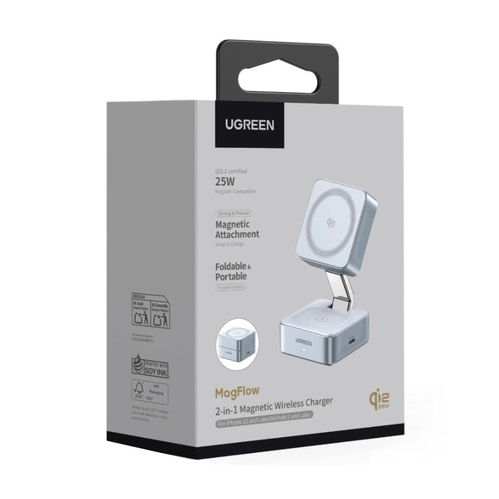 Base de Carga MagSafe Qi2 Ugreen Original 25W