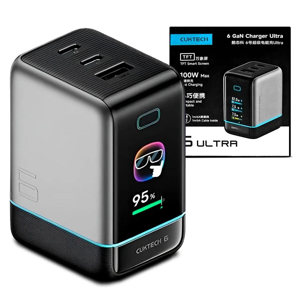Cargador Portatil CUKTECH 6 Ultra 100W Garantia de 1 Año