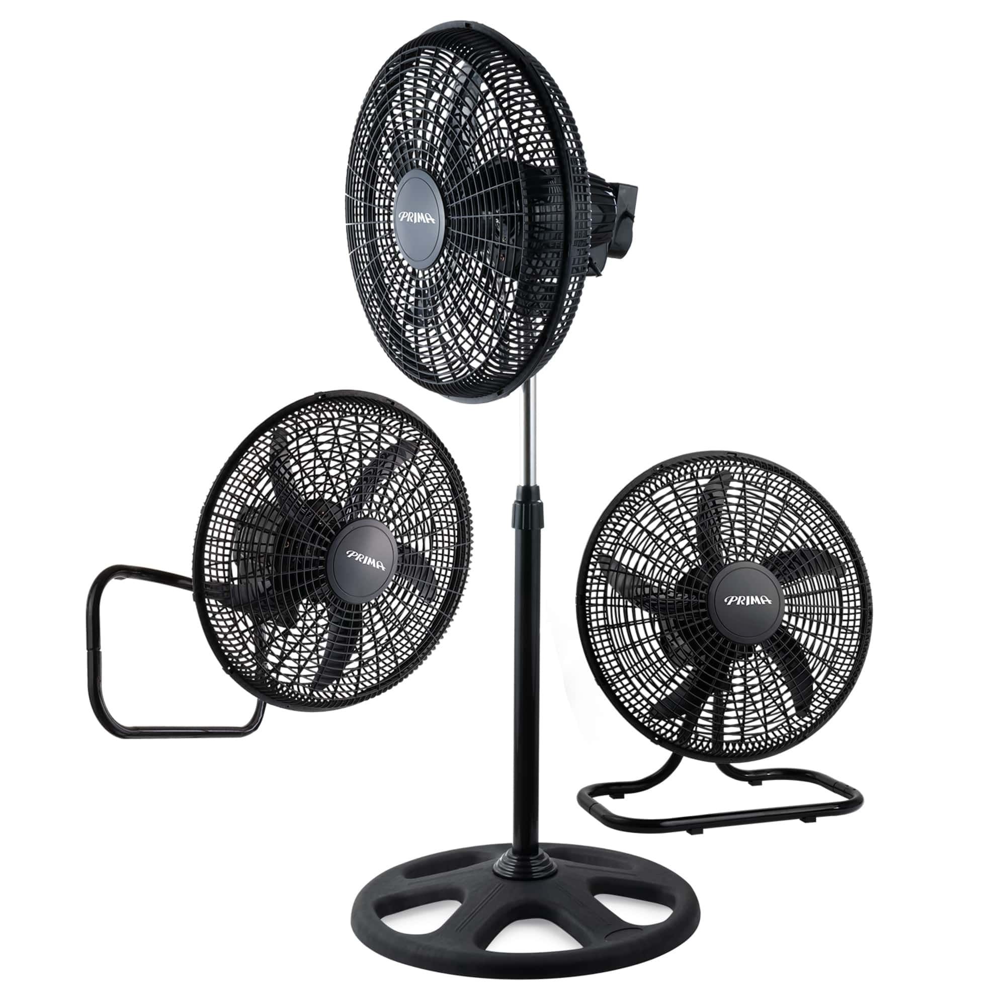 Ventilador Prima YL-1806-P 18 - 3 en 1 Pedestal - Pared o Mesa 70 watts