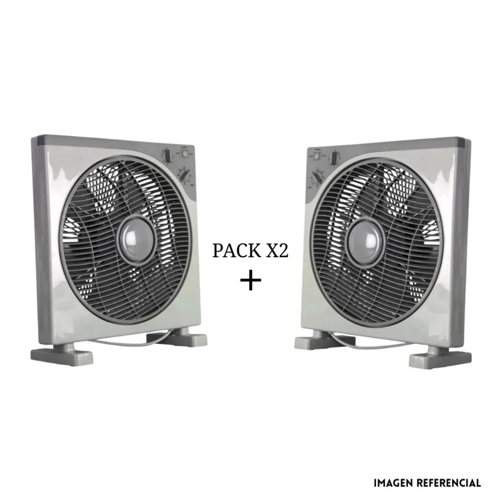 PACK 02 VENTILADOR DE MESA NATIONALIZER 12 - 3 VELOCIDADES