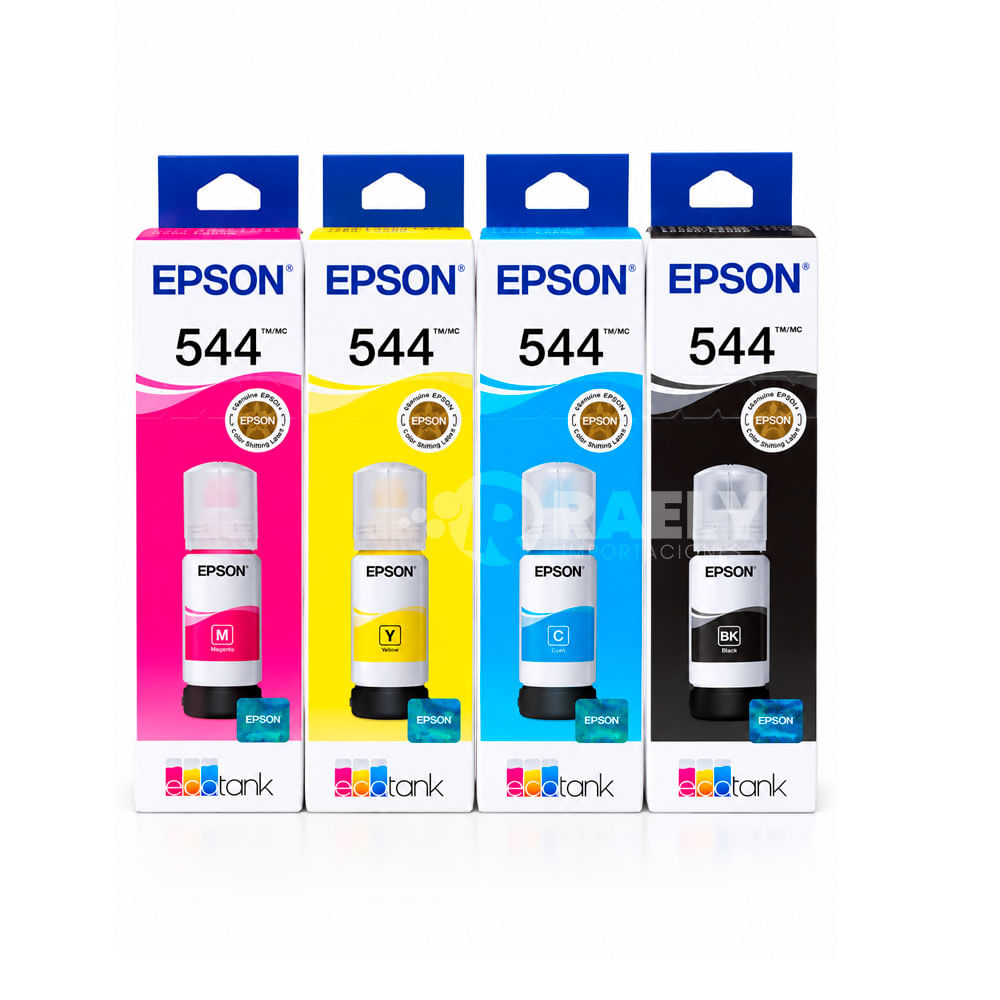 kit de Tinta Epson T544 Cyan Magenta Yellow Black