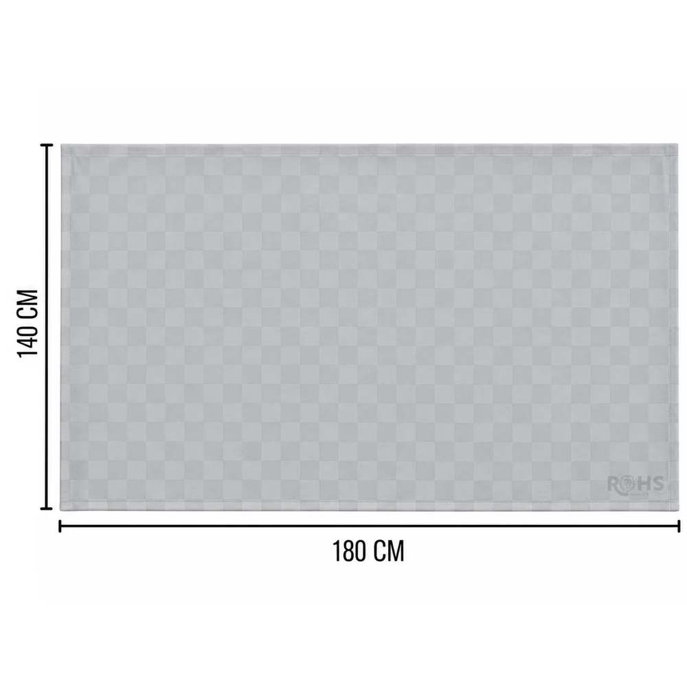 Mantel Gris para Comedor 140 x 180 cm - Decorativo, Versátil y Elegante para Todo Tipo de Reuniones