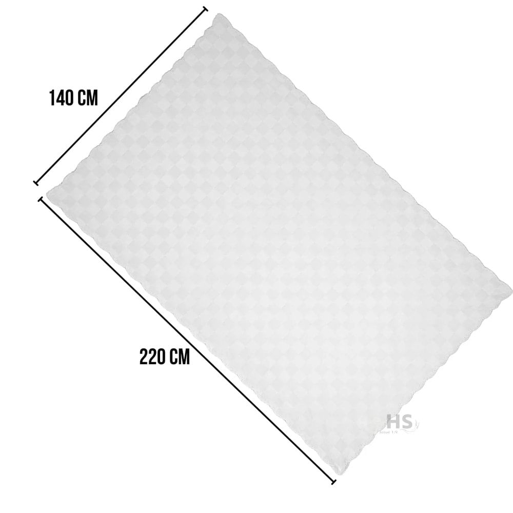 Mantel De Mesa Blanco 140 X 220 Cm Decorativo Para Comedor Y Reuniones