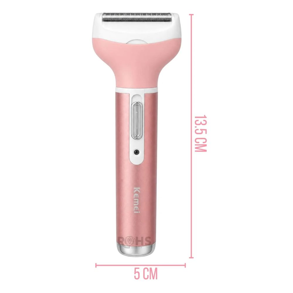 Depiladora Eléctrica Kemei 4 En 1 Recargable Para Rostro Y Vello Facial