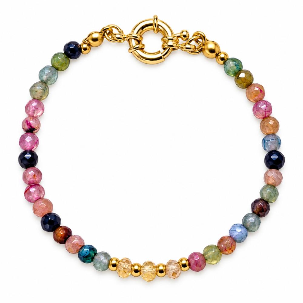 Pulsera Renacer de Ágatas facetadas